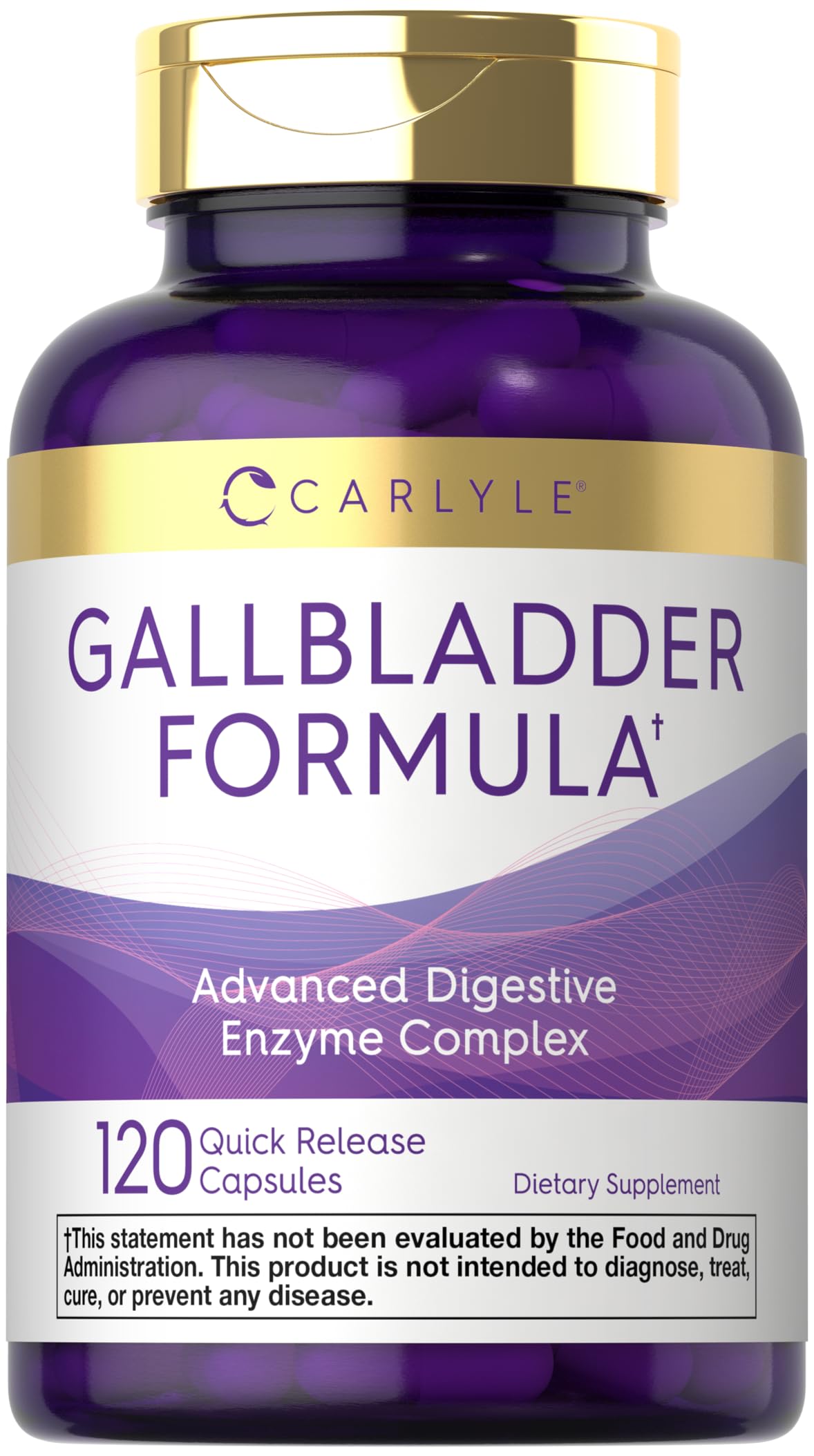 Carlyle Gallbladder Supplement bottle on white background