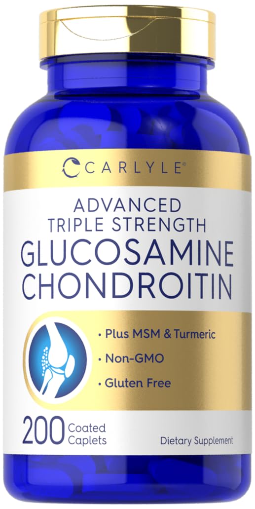Carlyle Glucosamine Chondroitin MSM Turmeric bottle front view
