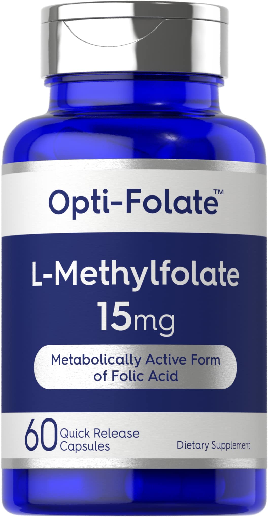Carlyle L-Methylfolate 15mg bottle – front view