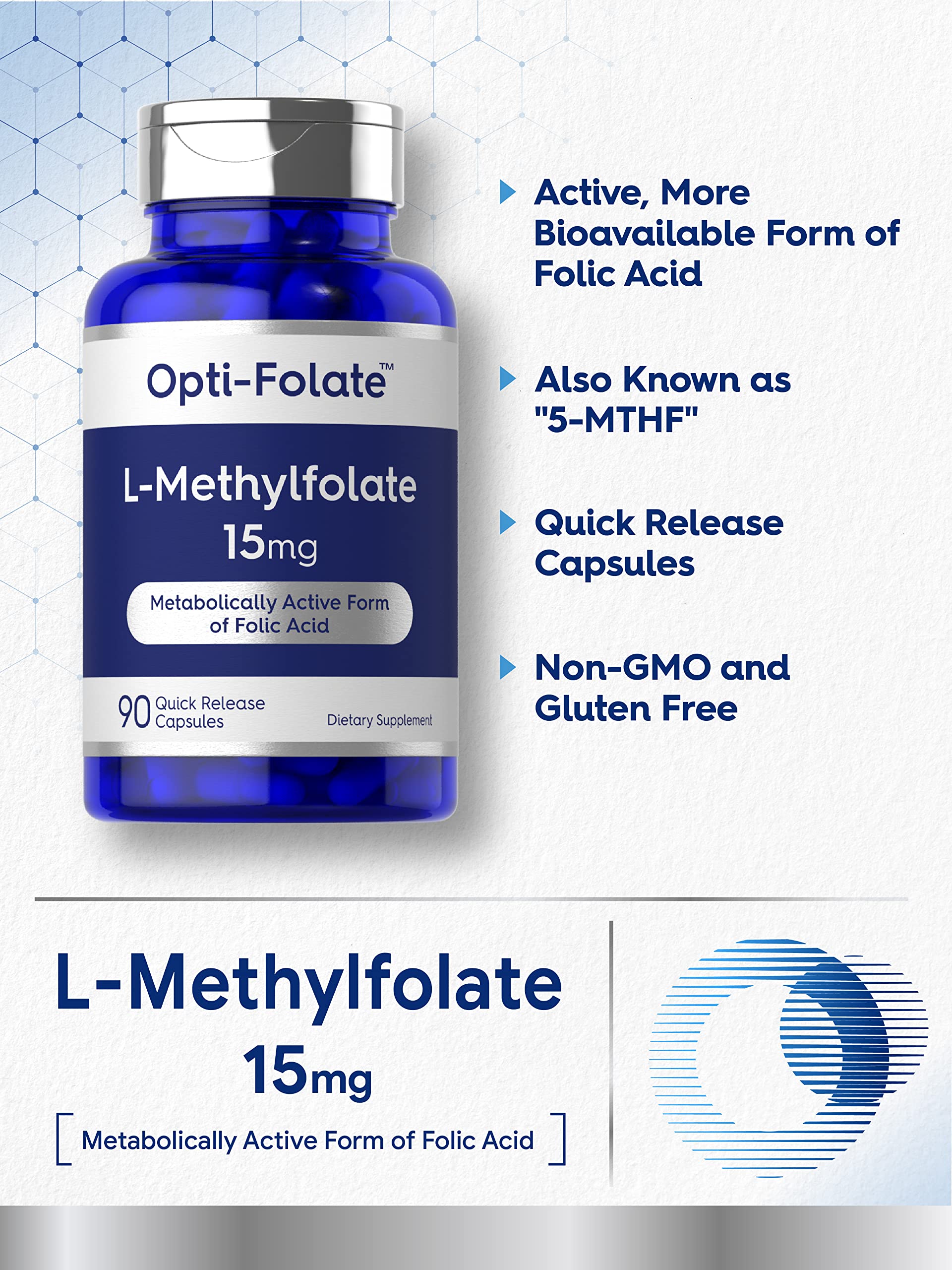 L-Methylfolate 15mg capsule packaging detail