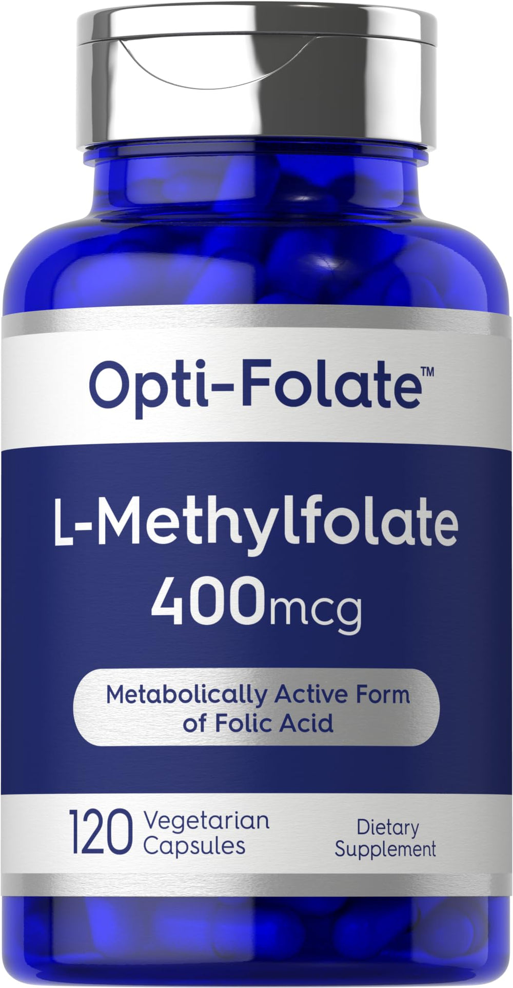 Carlyle L-Methylfolate 400 mcg bottle front view
