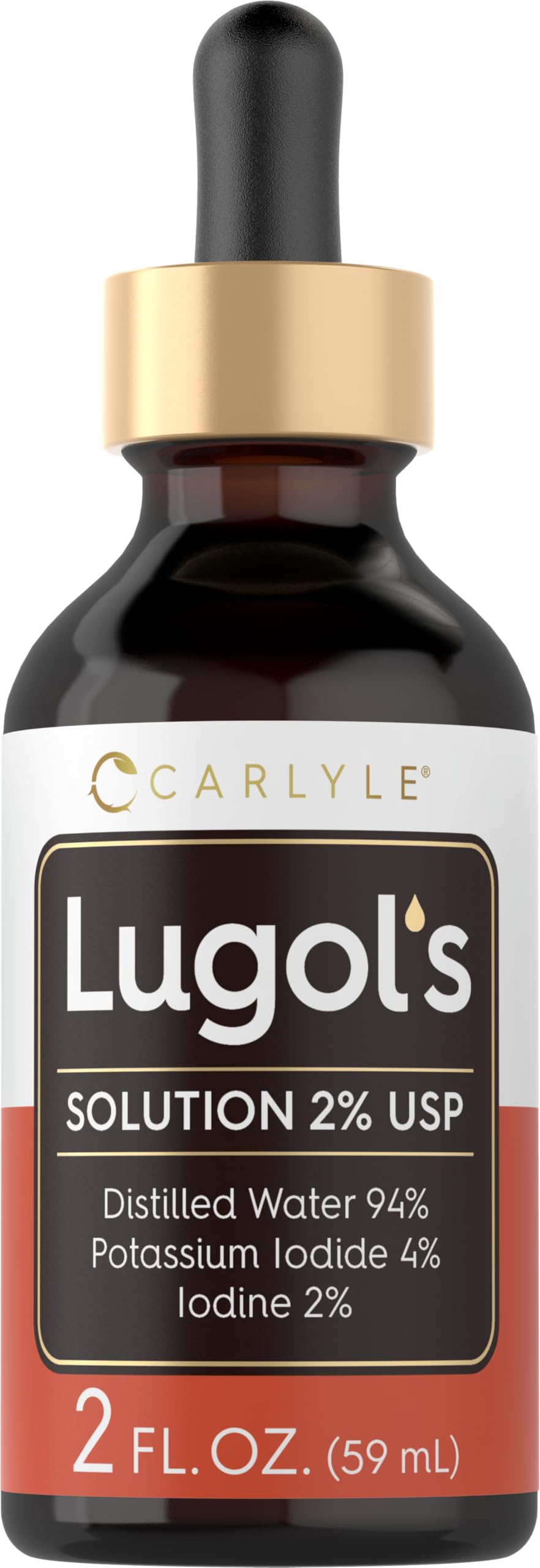 Carlyle Lugols Iodine 2% bottle – 2 fl oz