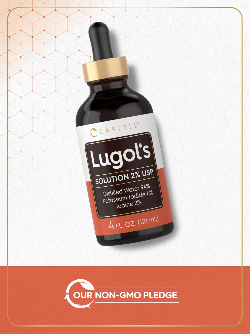 Packaged Carlyle Lugols Iodine 2% 4 oz, pack of 1