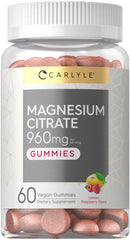 Carlyle Magnesium Citrate Gummies Lemon Raspberry 960mg 60-count