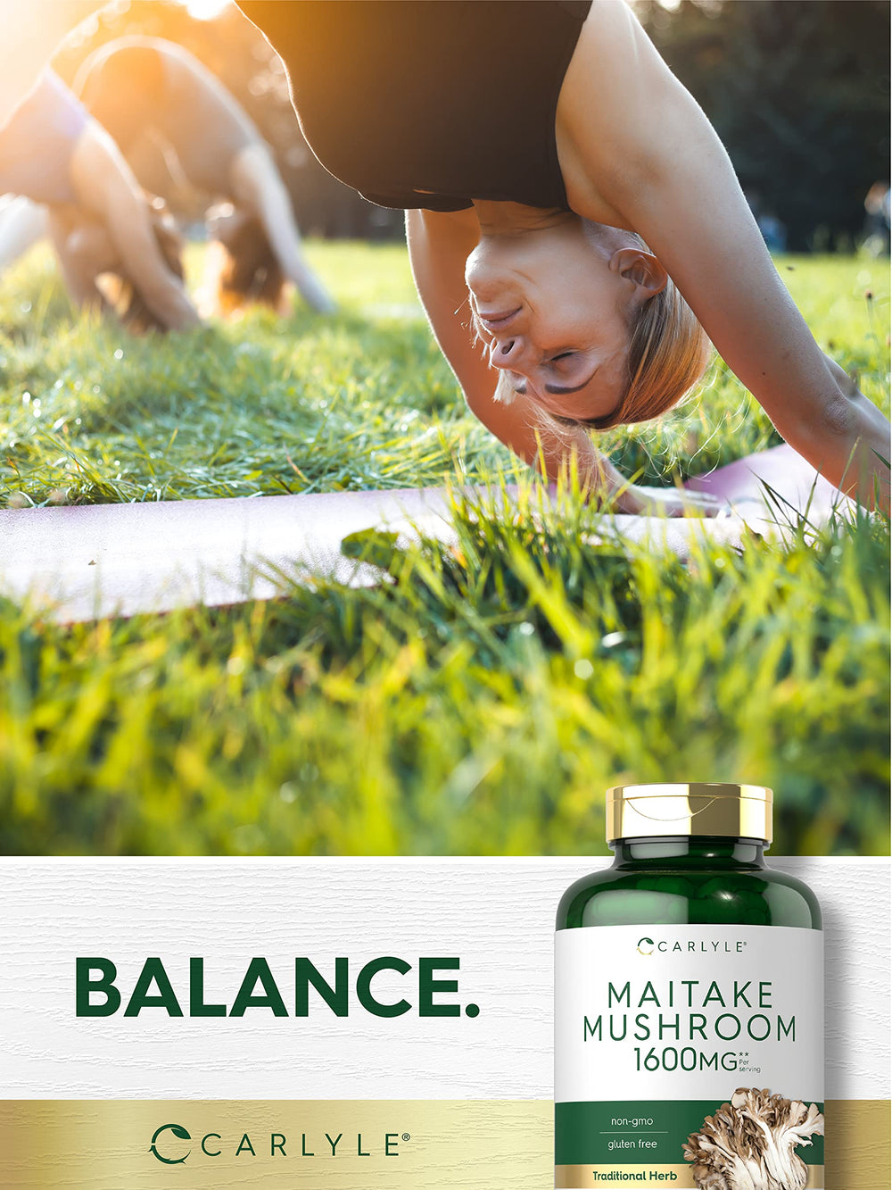 Maitake bottle with serving scoop