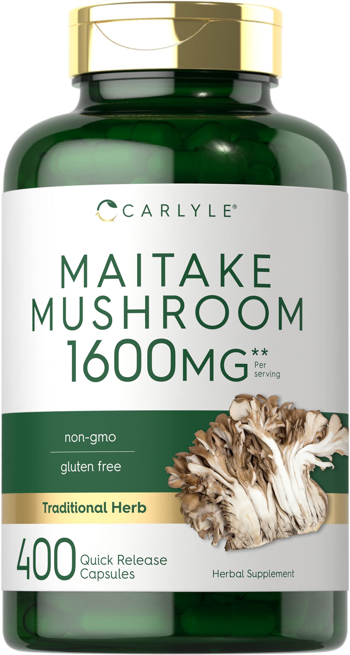 Carlyle Maitake Mushroom Capsules bottle front view
