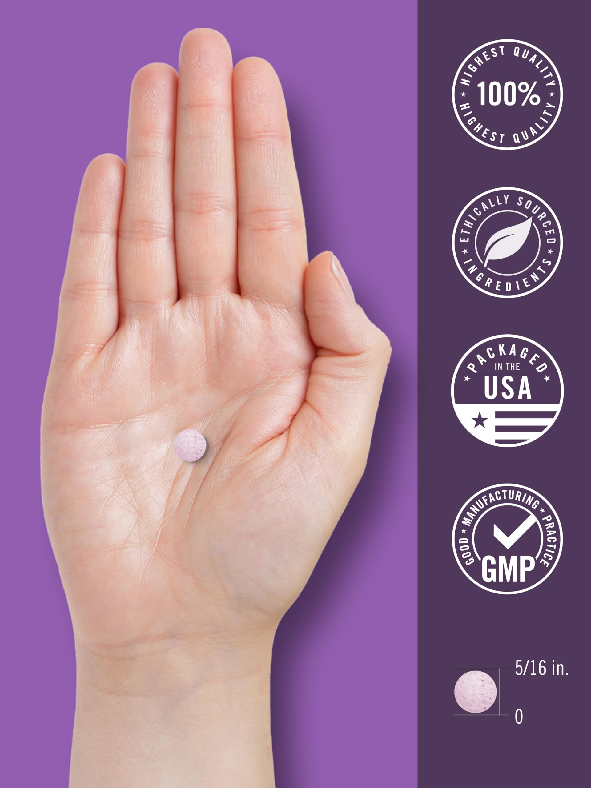 Packaging side view of Carlyle Melatonin bottle