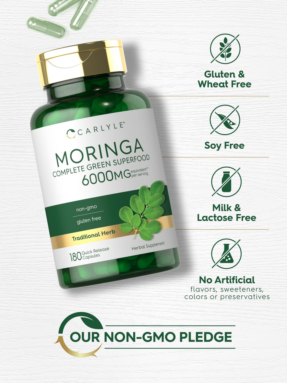 Moringa leaf powder imagery