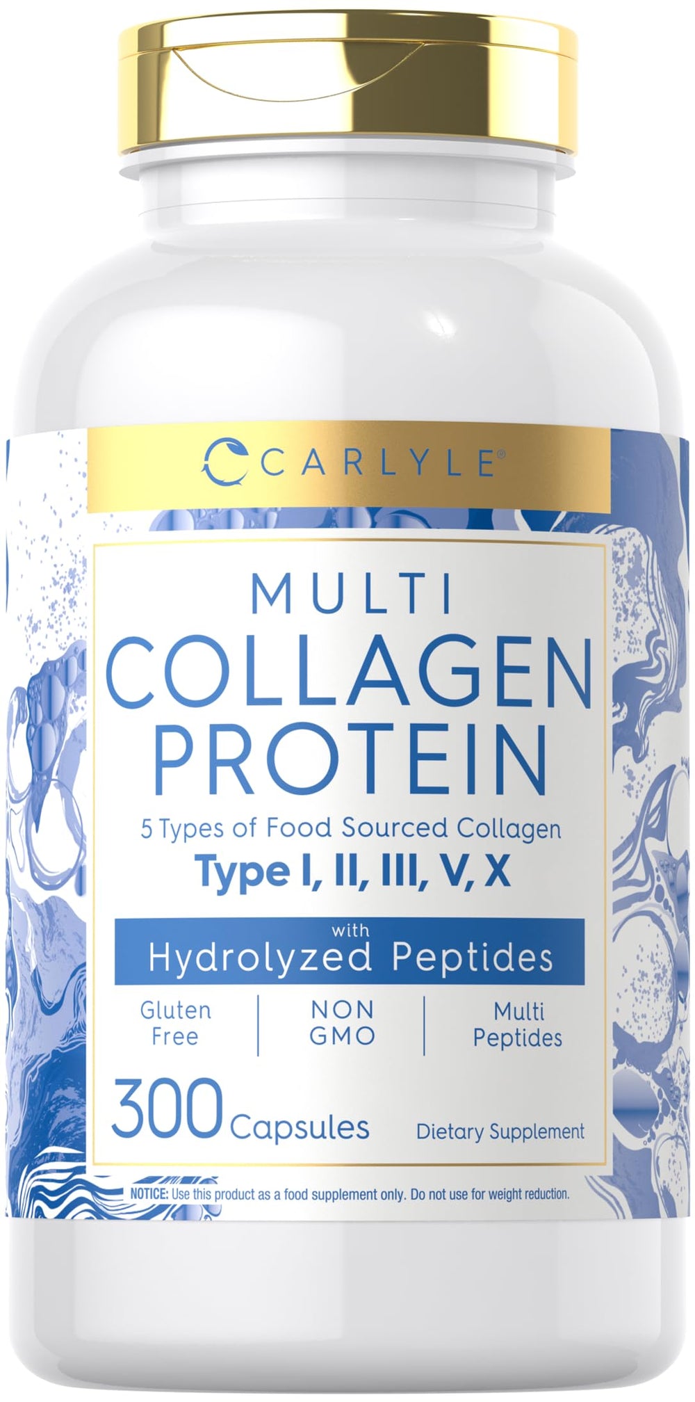 Carlyle Multi Collagen Protein Capsules bottle front view