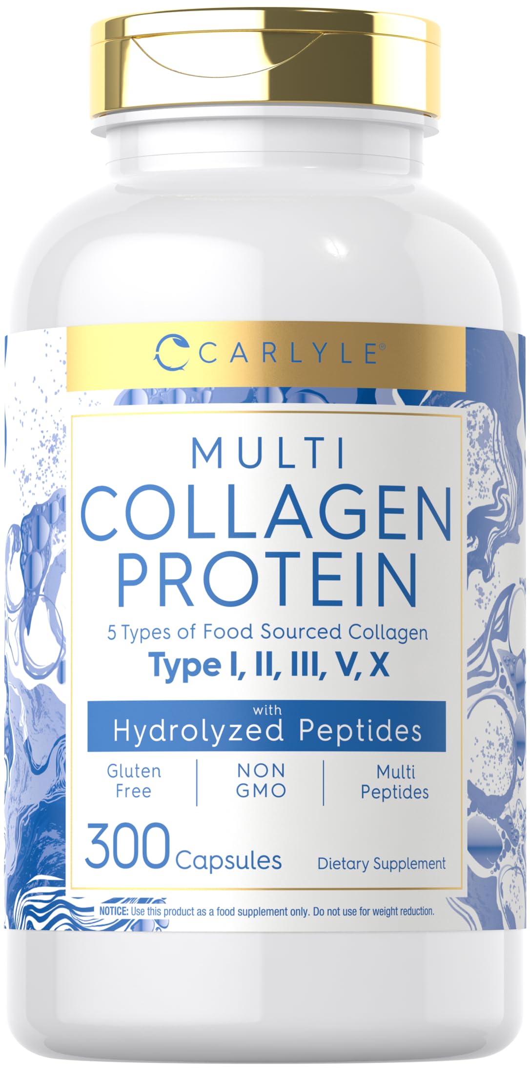 Carlyle Multi Collagen Protein Capsules bottle front view