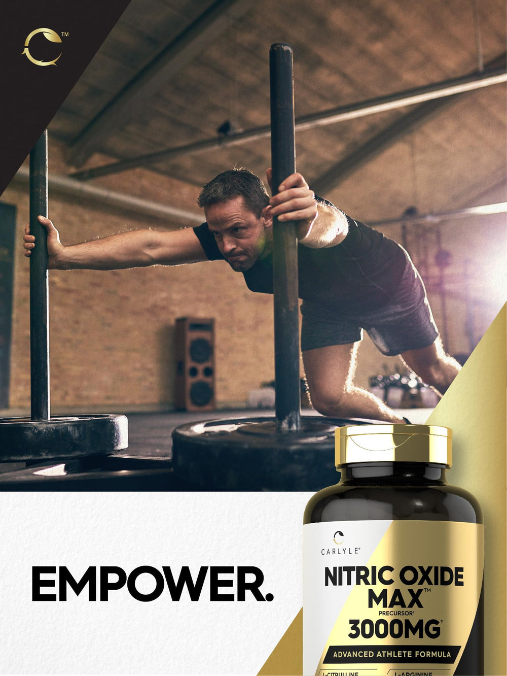 Lab tested seal on Carlyle Nitric Oxide supplement