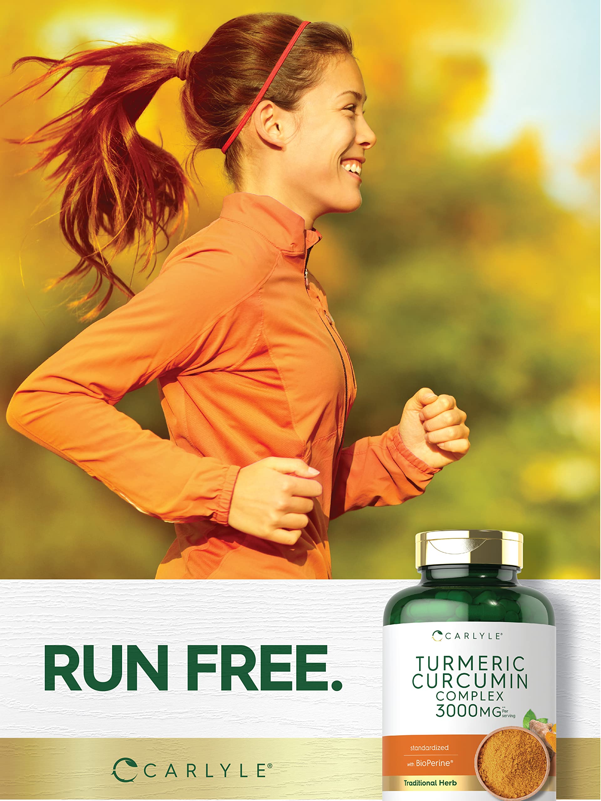 Non-GMO and gluten-free turmeric supplement