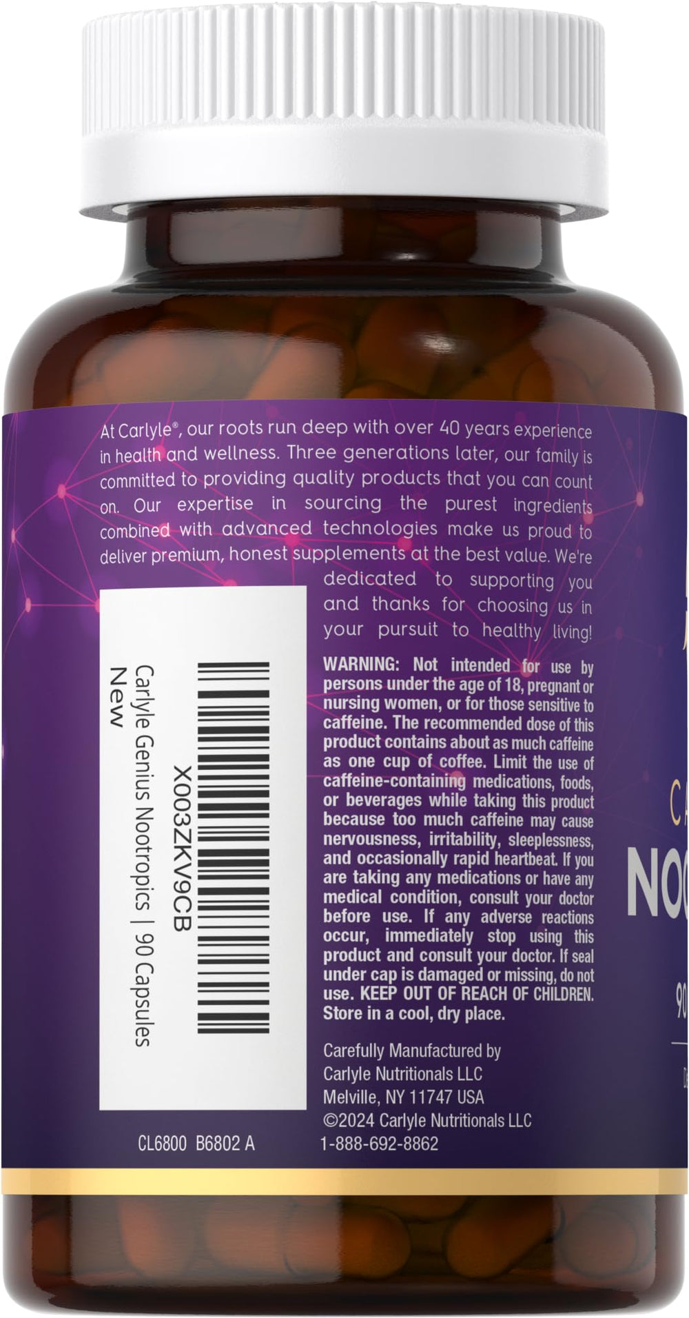 Chinese Red Ginseng and Green Tea Extract in Carlyle Nootropic