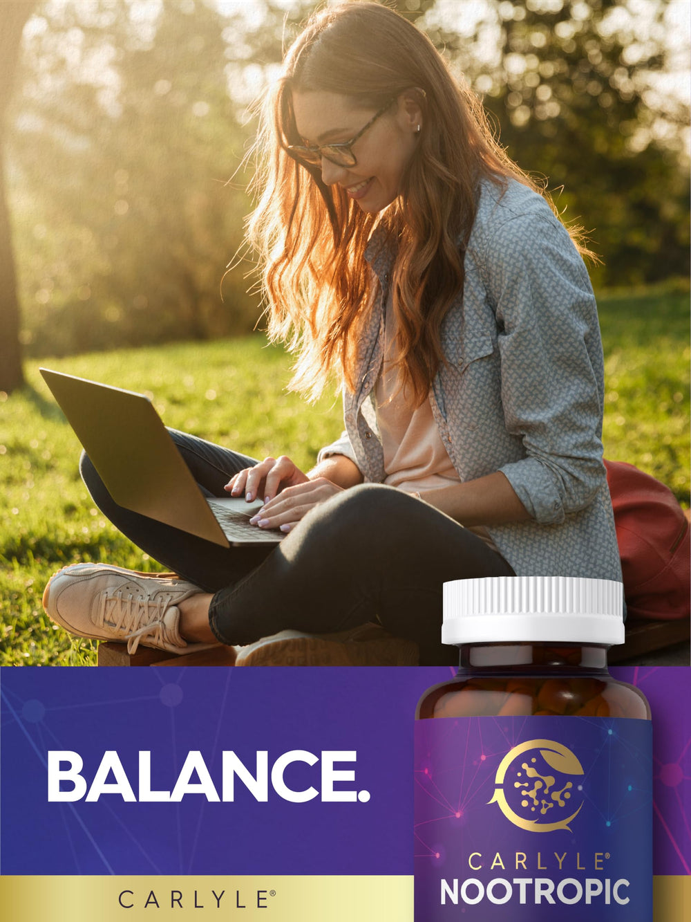Daily-use nootropic capsules for energy and focus
