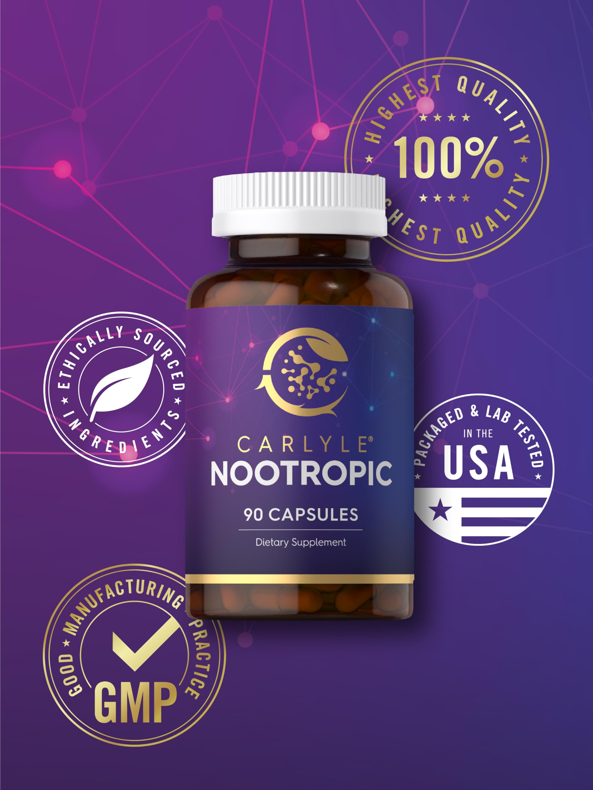 Carlyle Nootropic bottle packaging