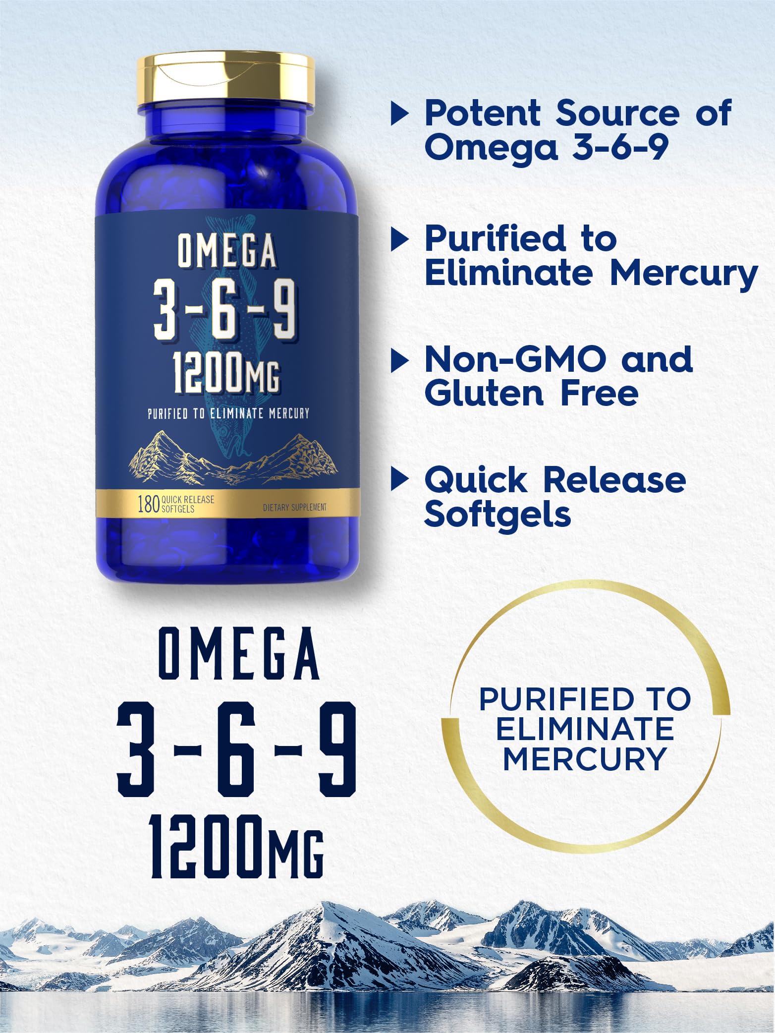 EPA and DHA from purified fish oil