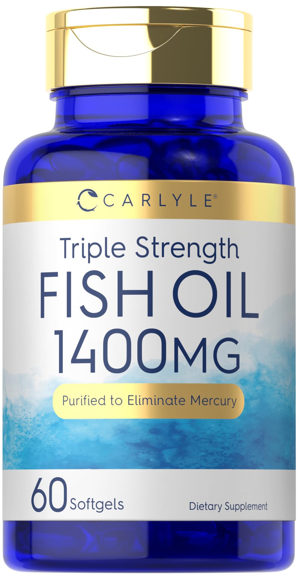Carlyle Omega-3 Fish Oil 1400mg bottle front