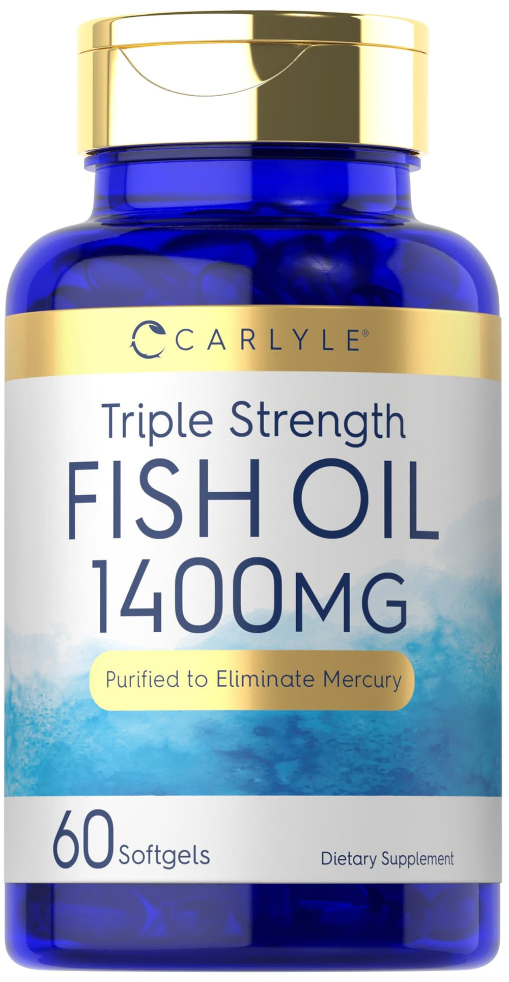 Carlyle Omega-3 Fish Oil 1400mg bottle front