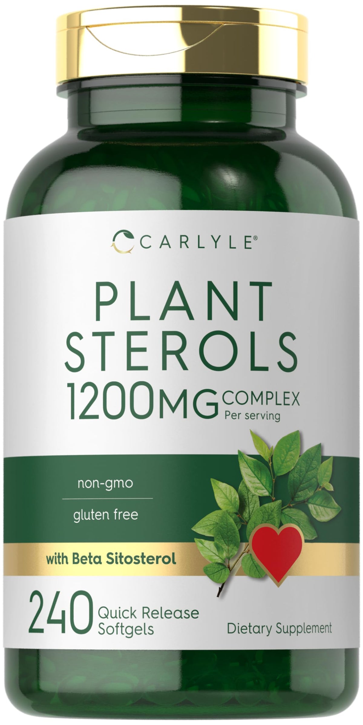 Carlyle Plant Sterols 1200 mg 240 softgels bottle