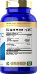 Close-up of Carlyle Proteolytic Enzymes label on bottle