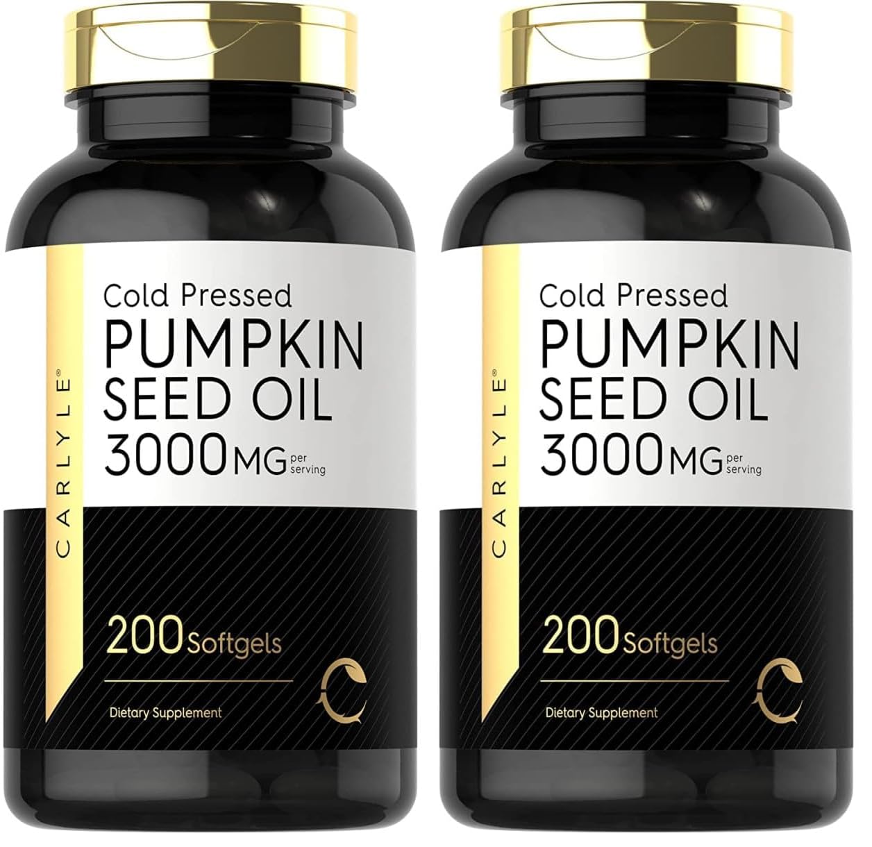 Carlyle Pumpkin Seed Oil 3000mg - 2-Pack Bottle Front