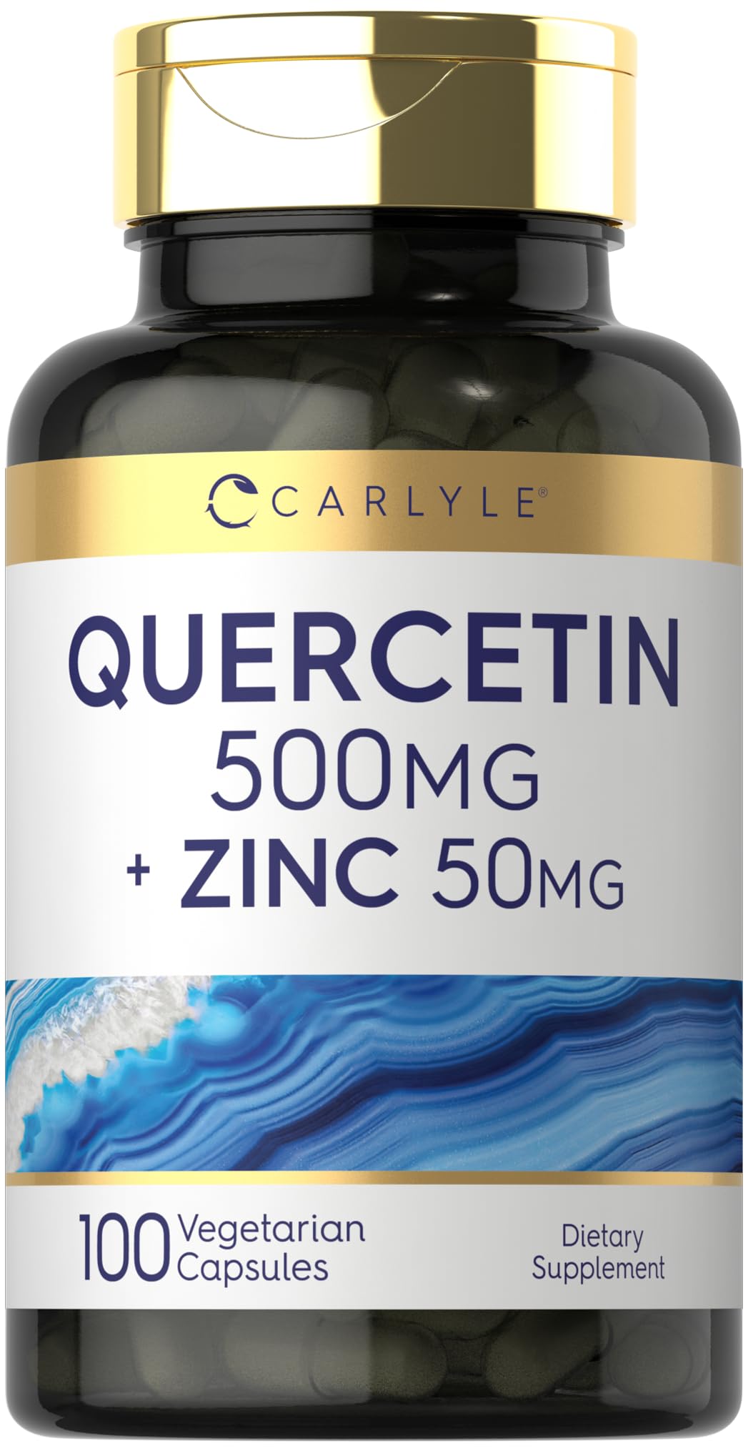 Carlyle Quercetin 500mg capsules bottle – 100 count