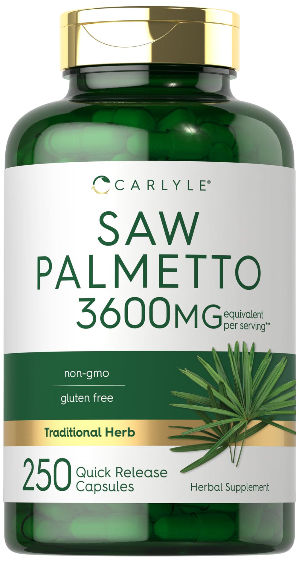 Carlyle Saw Palmetto 3600 mg 250 capsules product main image