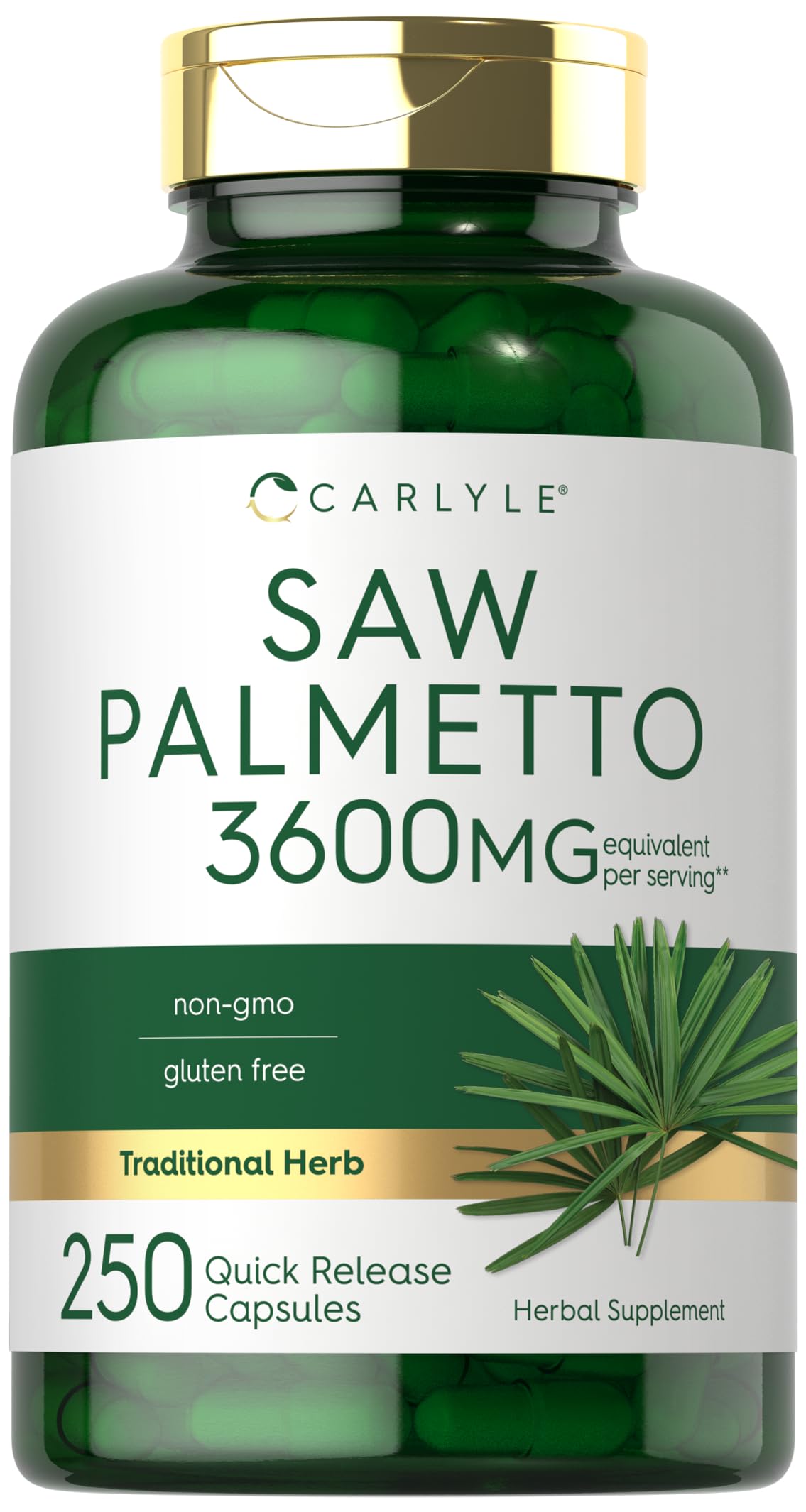Carlyle Saw Palmetto 3600 mg 250 capsules product main image