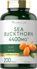 Carlyle Sea Buckthorn Oil Capsules bottle with label - hero image
