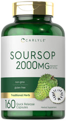 Carlyle Soursop Leaves 2000mg 160 capsules hero image