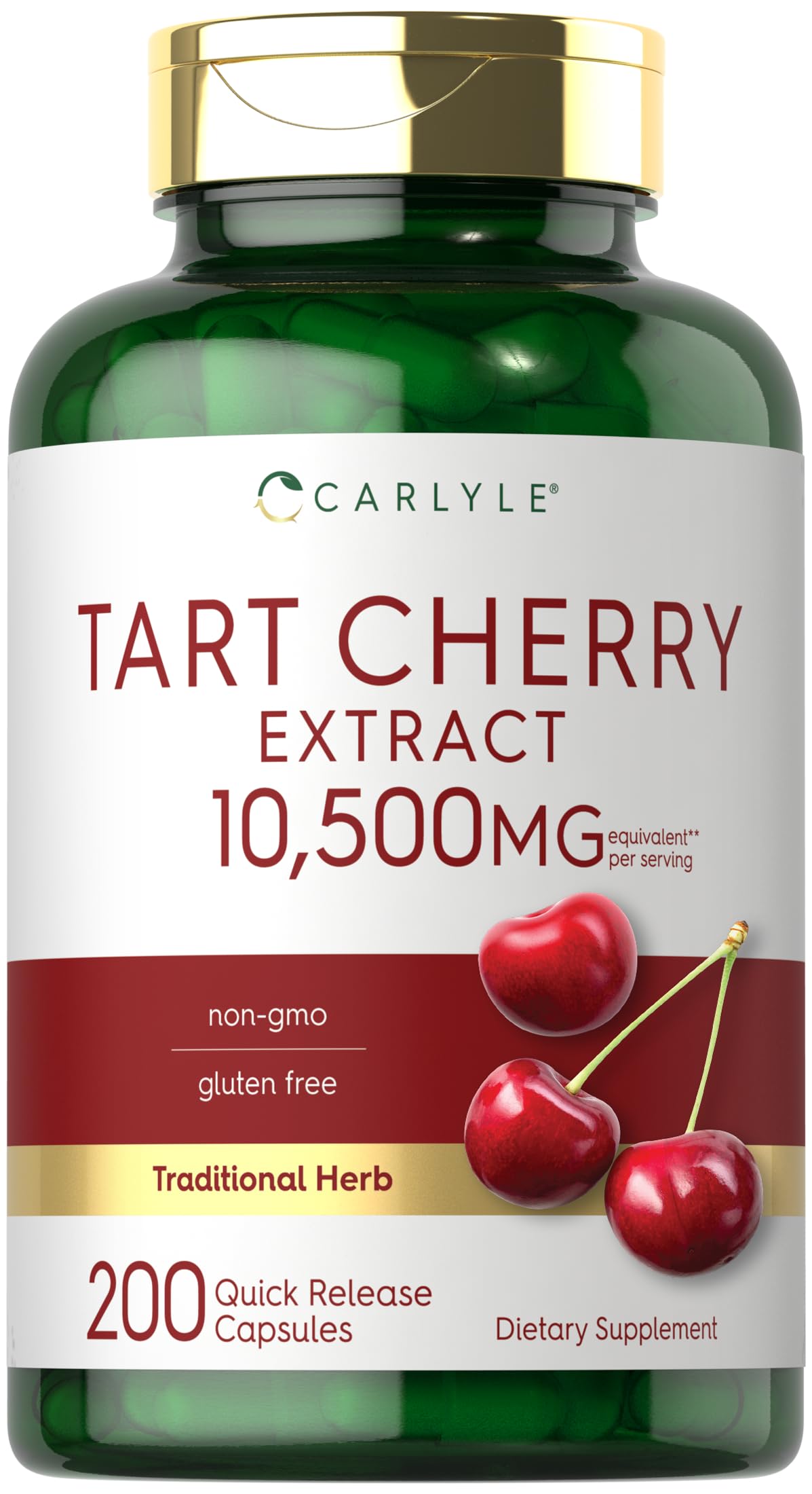 Carlyle Tart Cherry Capsules bottle and label