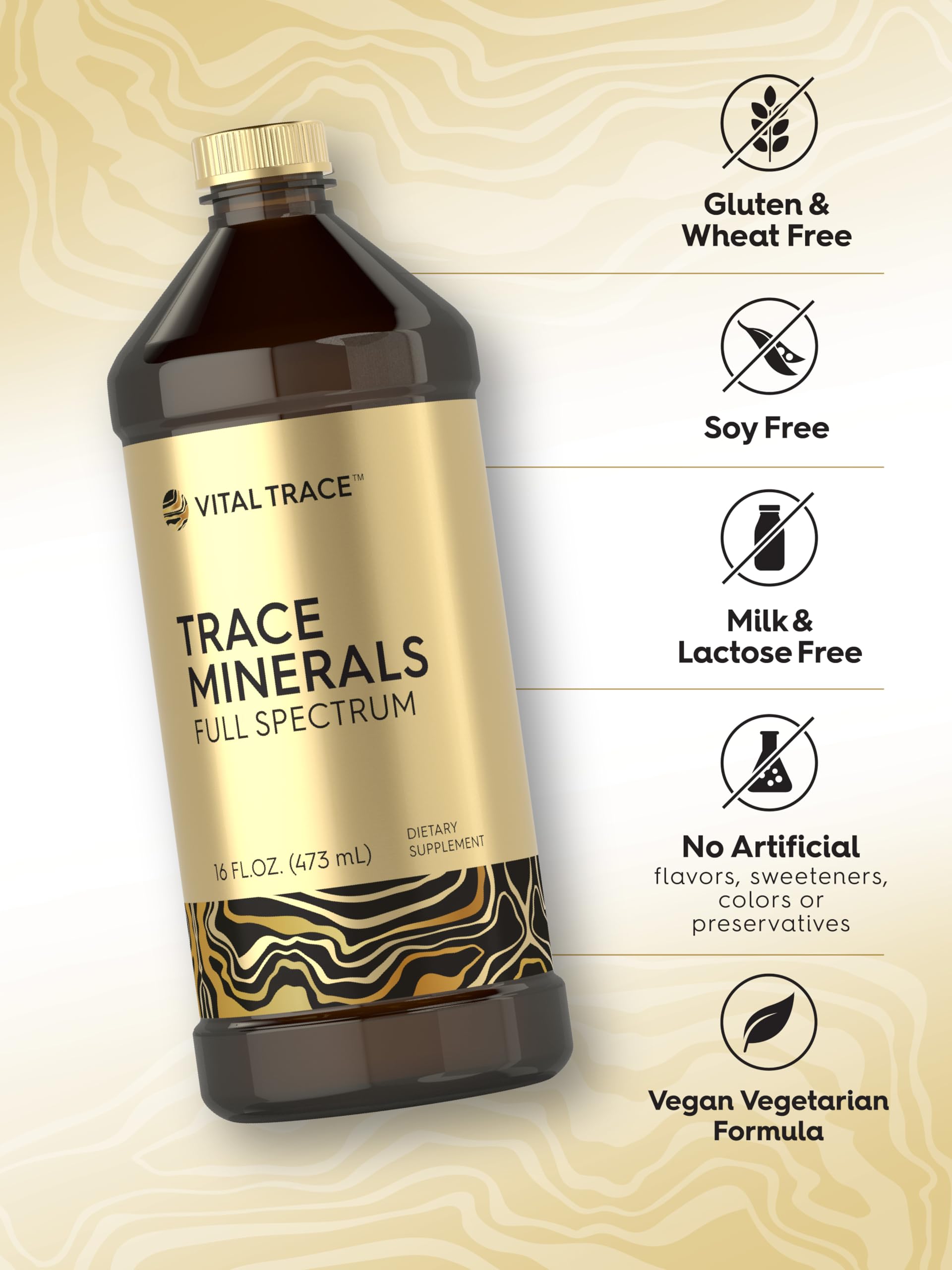 Gluten-free and non-GMO Carlyle Trace Minerals product