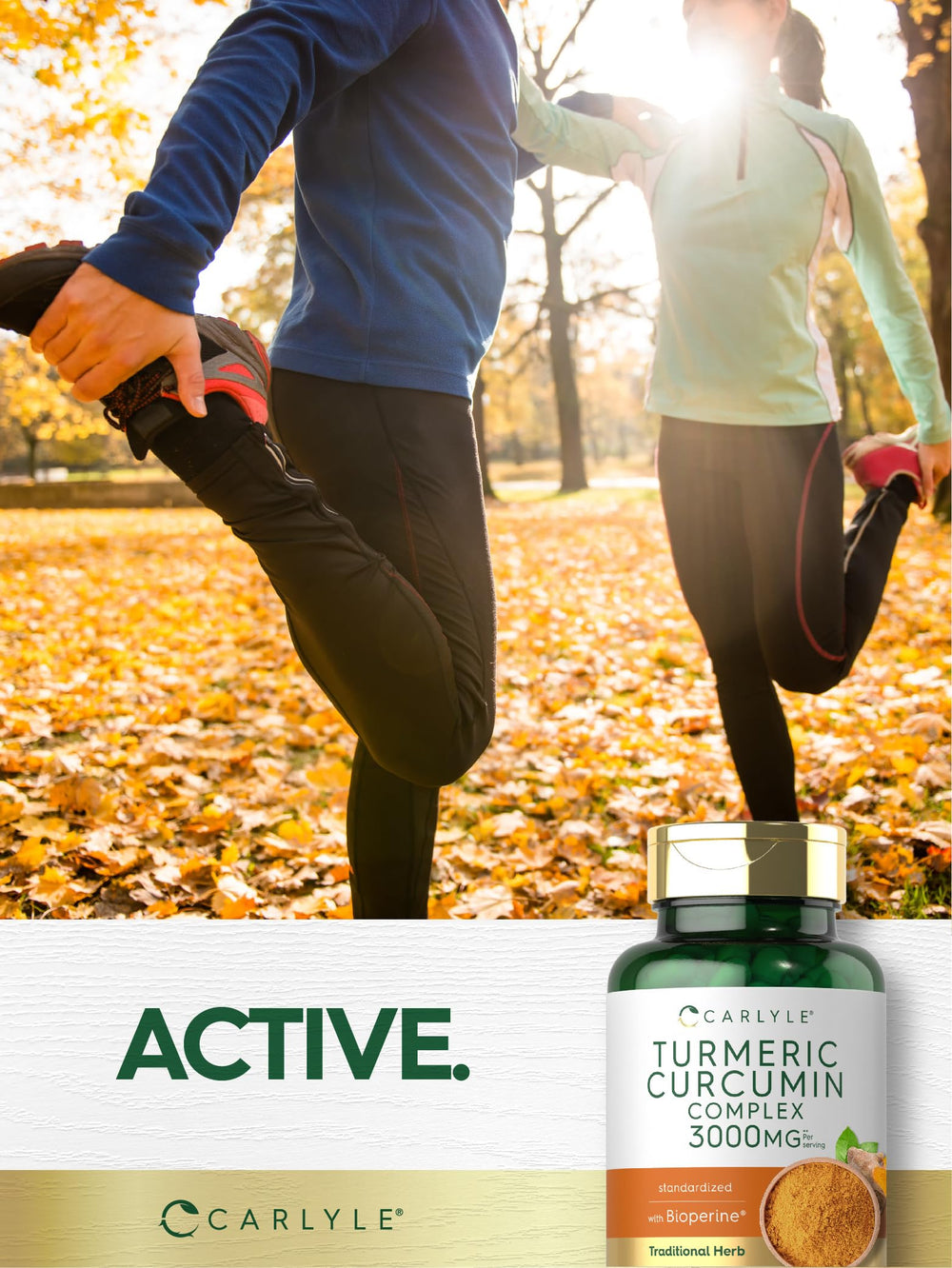 Gluten-free and Non-GMO Carlyle Turmeric Curcumin packaging