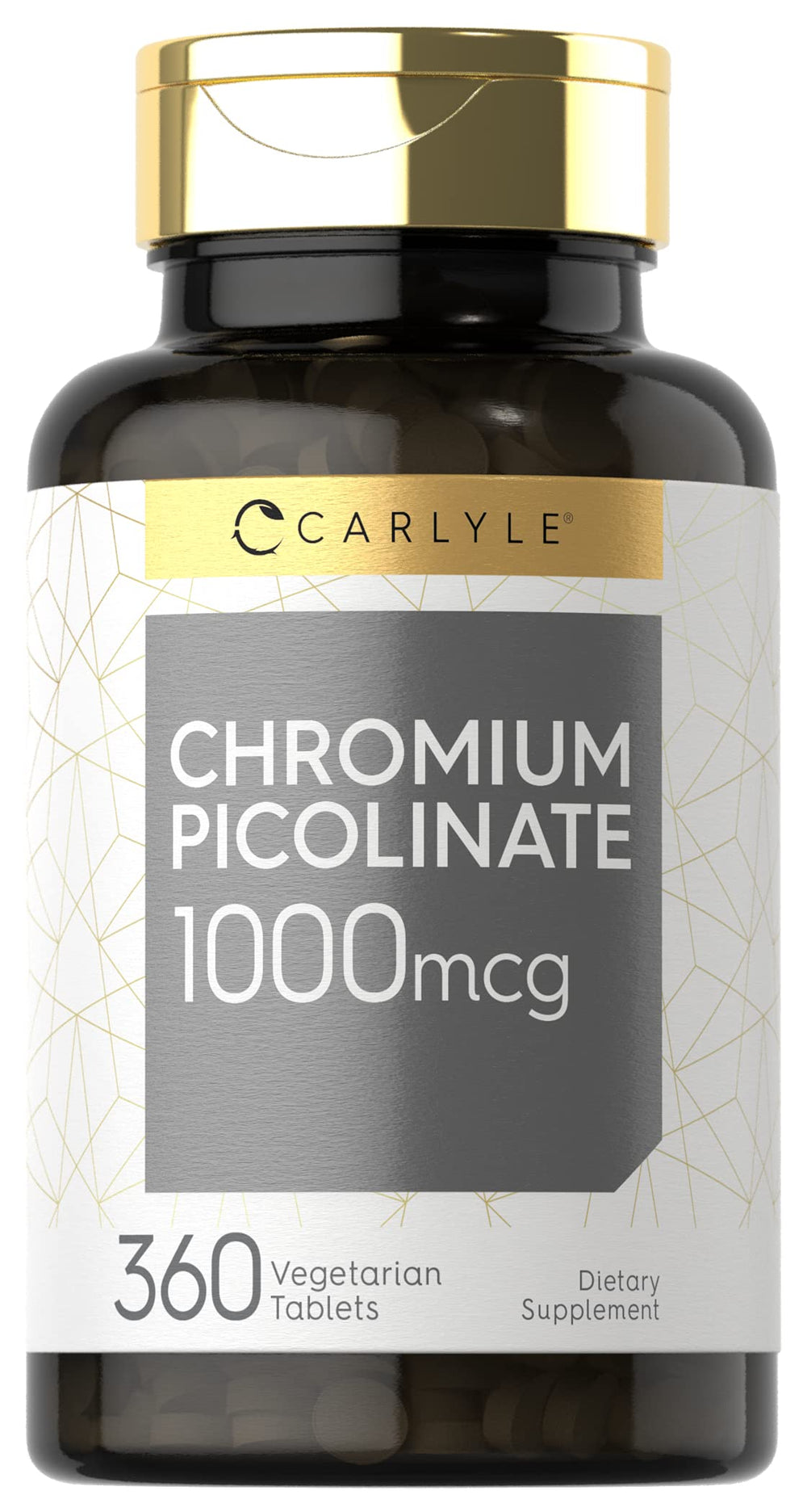 Carlyle Ultra Chromium Picolinate 1000 mcg bottle front view