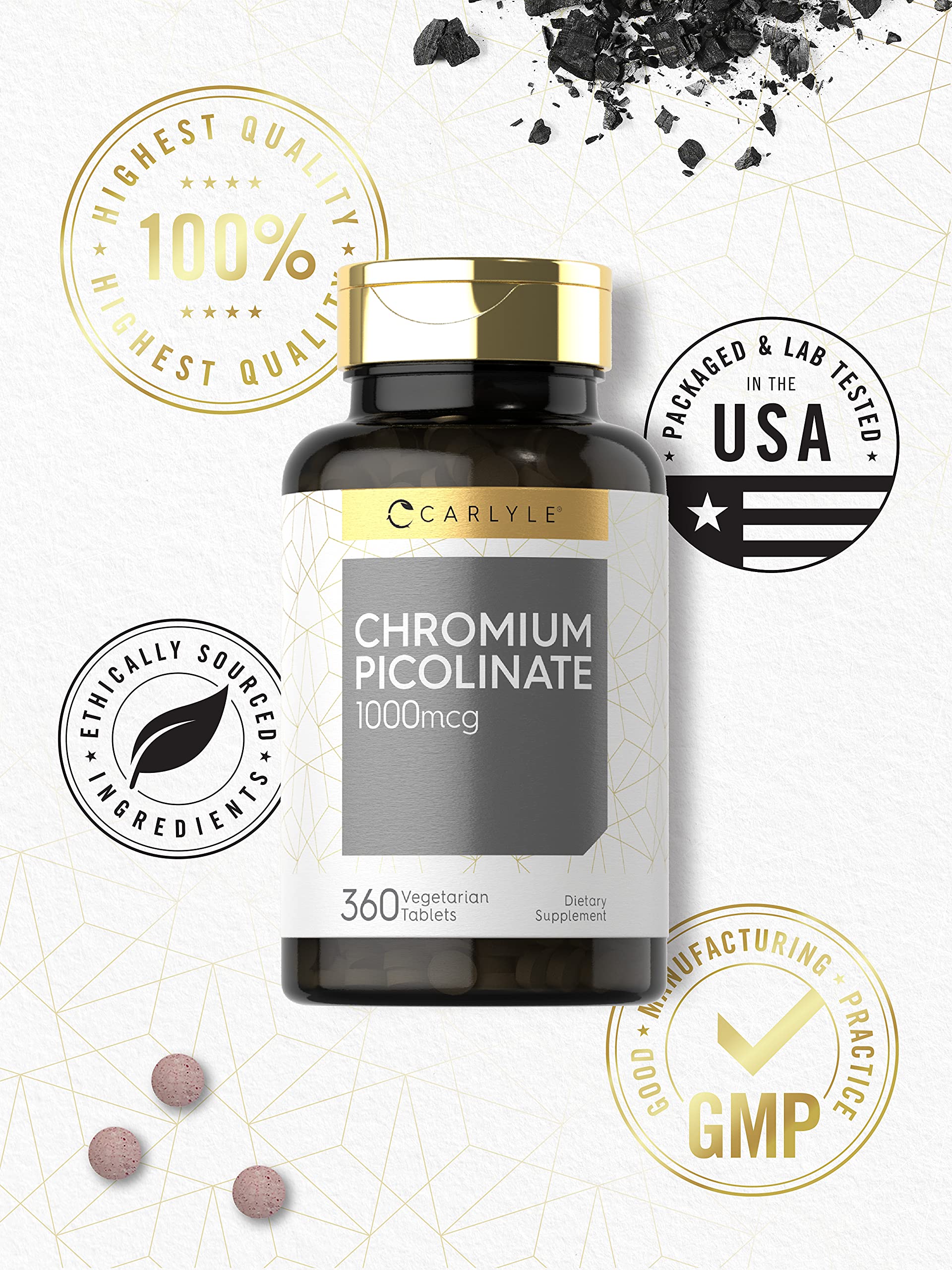 Vegetarian formula packaging for Carlyle chromium supplement