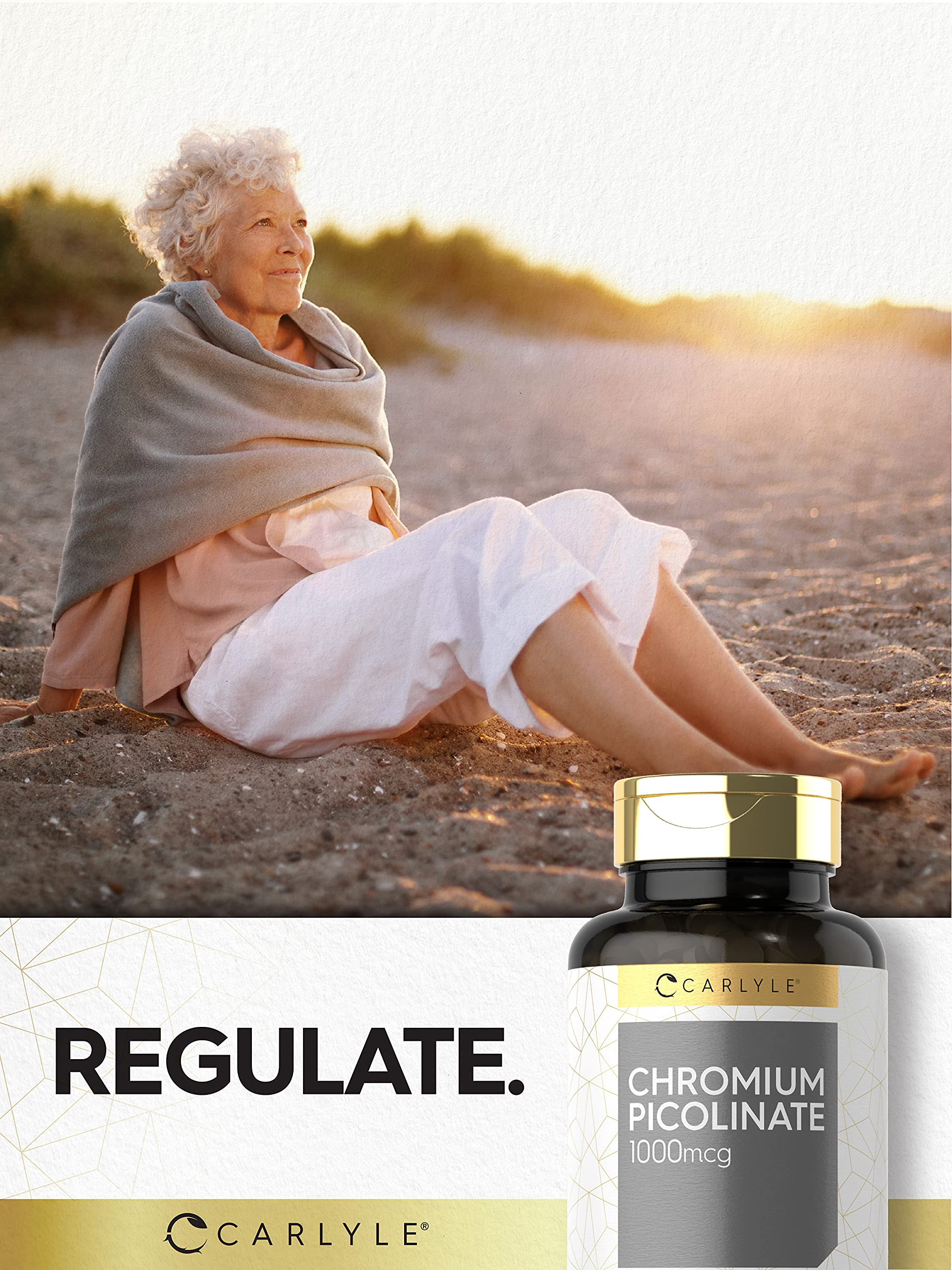 Lab-tested Carlyle supplement image with quality seal