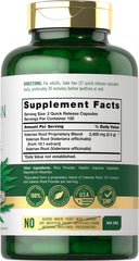 Valerian root supplement label close-up