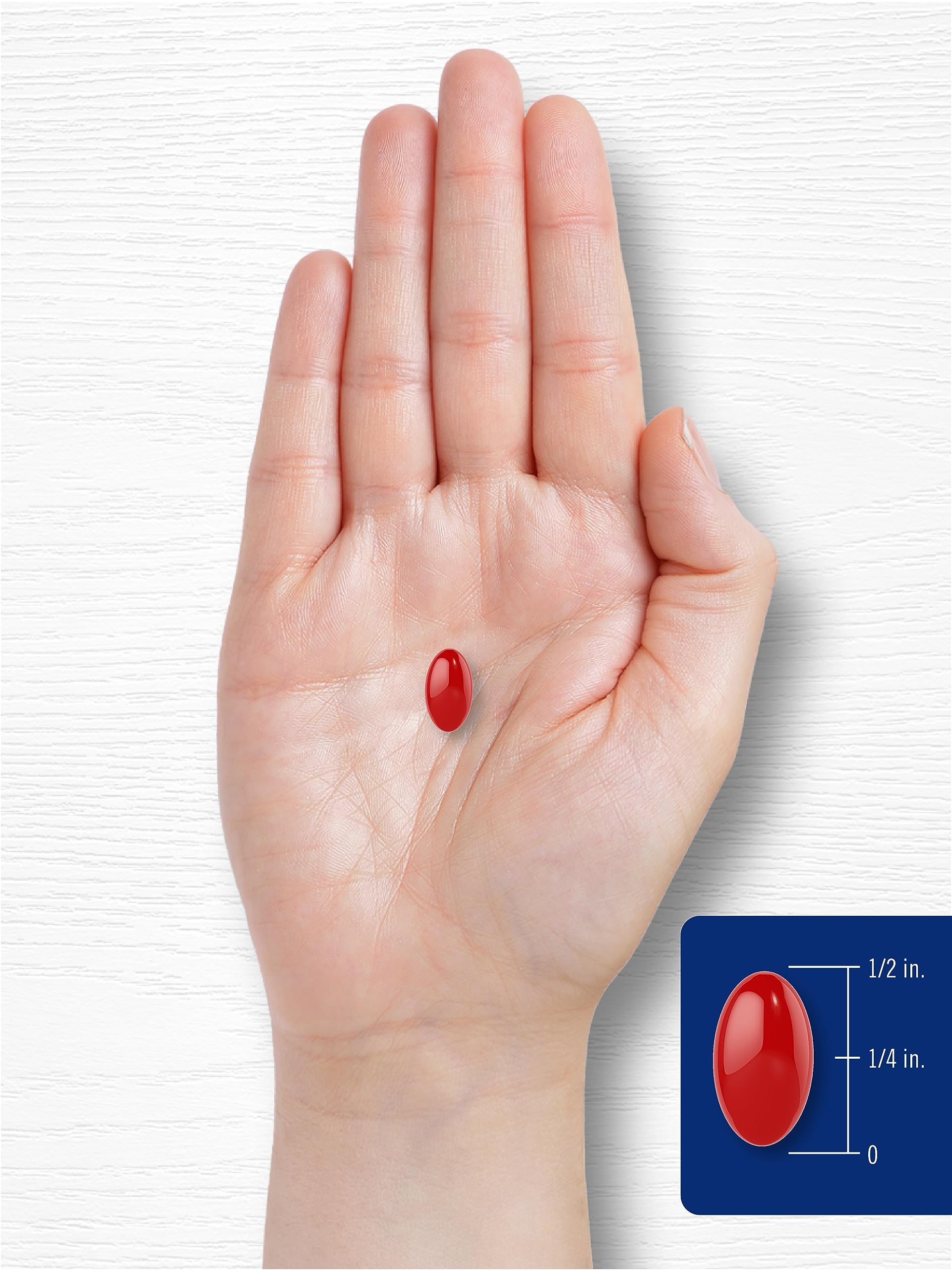 Eye health concept with capsules and graphics