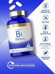 Laboratory-tested ingredients for Carlyle Vitamin B1 500mg