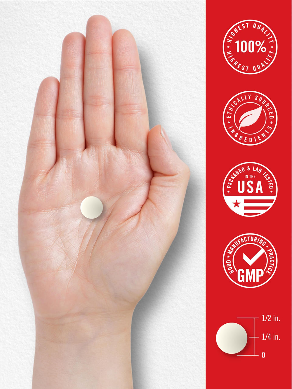 Label close-up of Carlyle Vitamin C Rose Hips 500mg