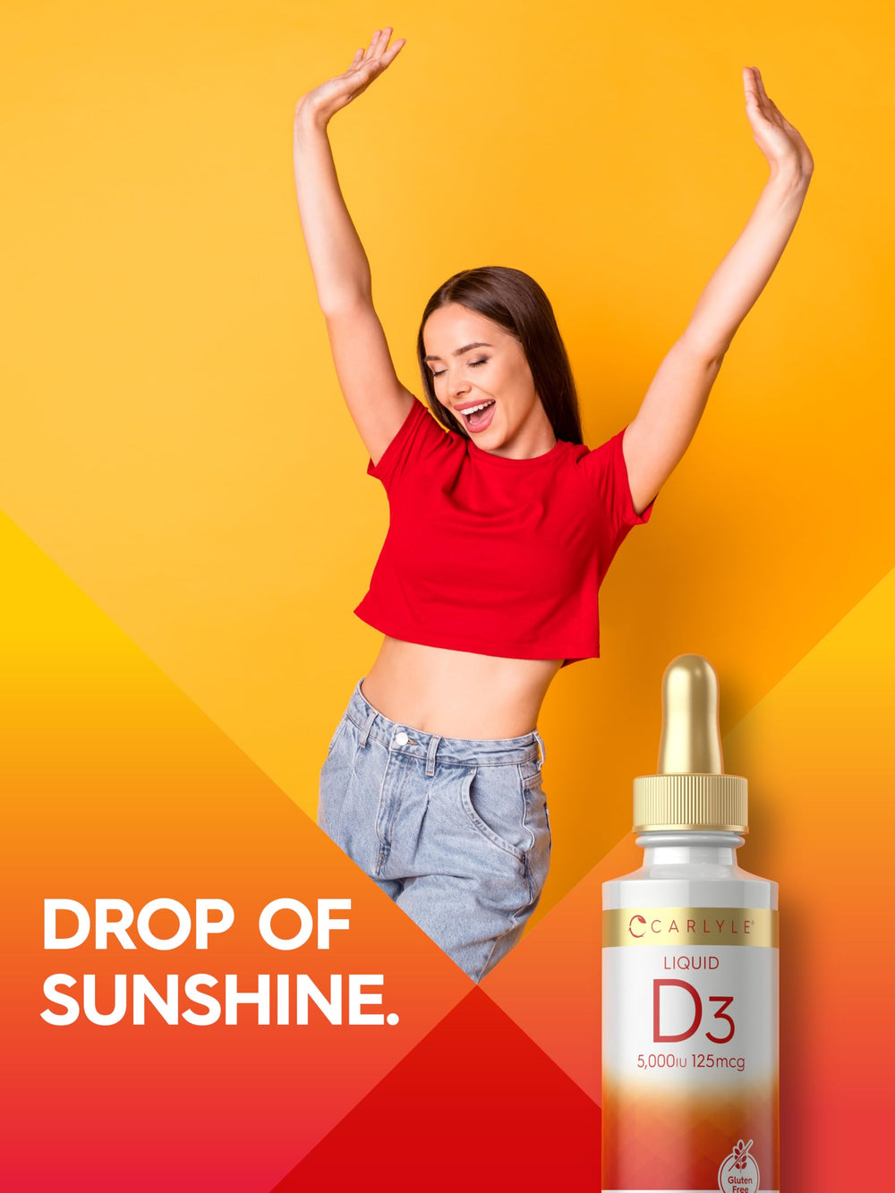 Gluten-free, non-GMO Vitamin D3 liquid drops