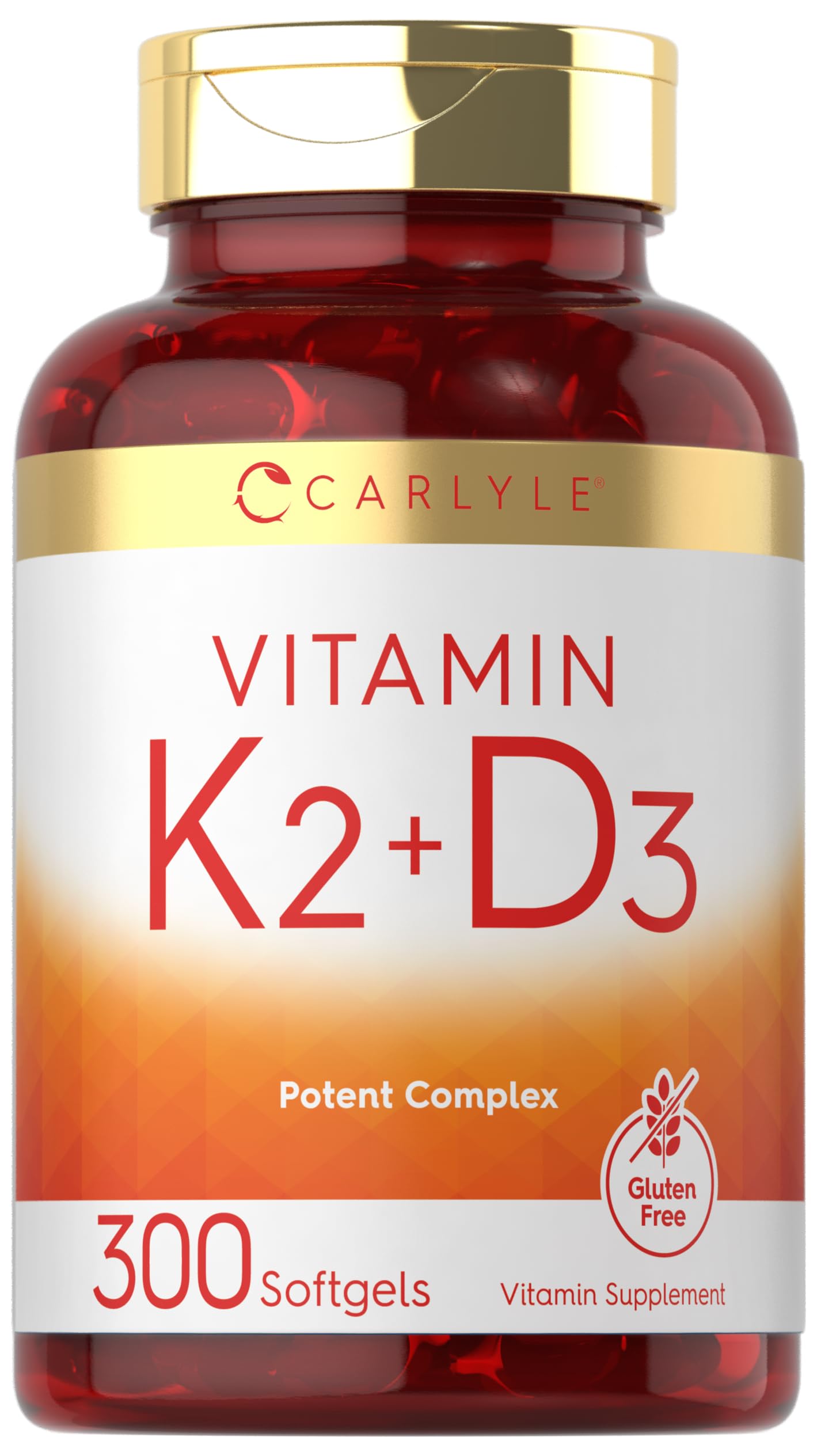 Carlyle Vitamin K2 D3 bottle label