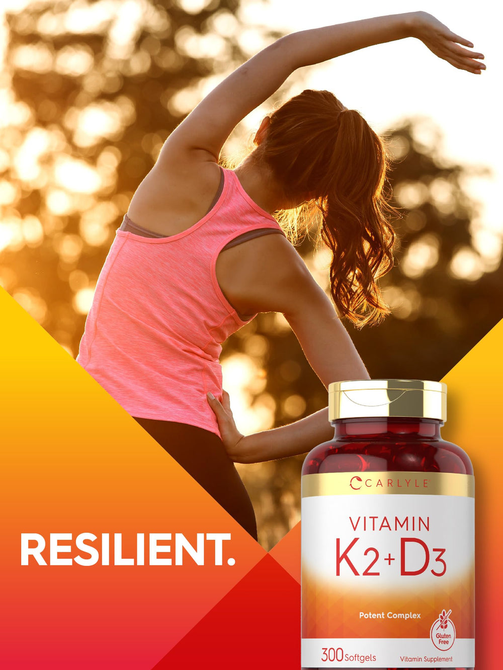 Carlyle Laboratories branding on K2 D3 supplement