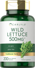 Carlyle Wild Lettuce Extract 500mg bottle
