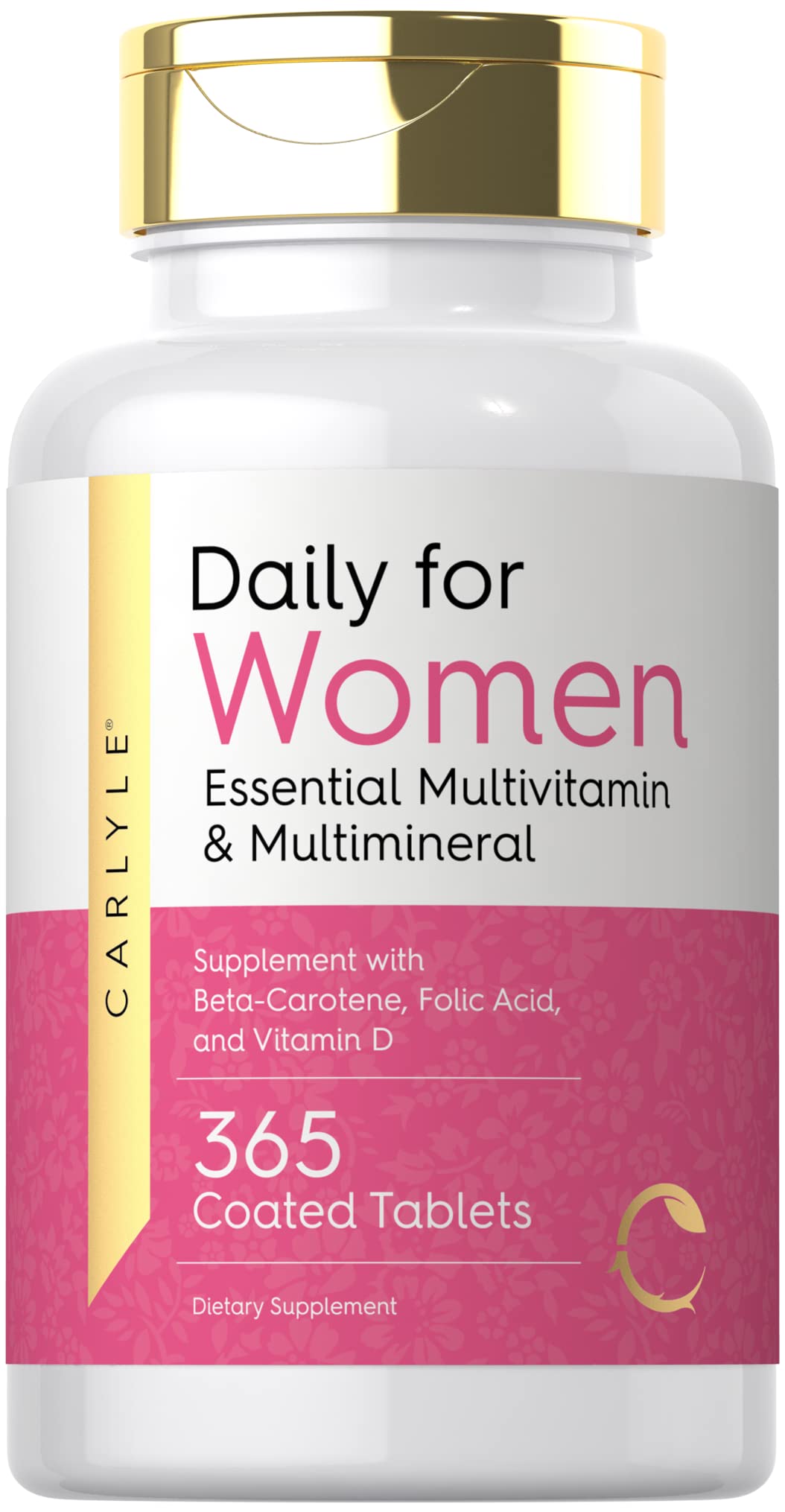 Carlyle Women's Daily Multivitamin bottle – 365 tablets