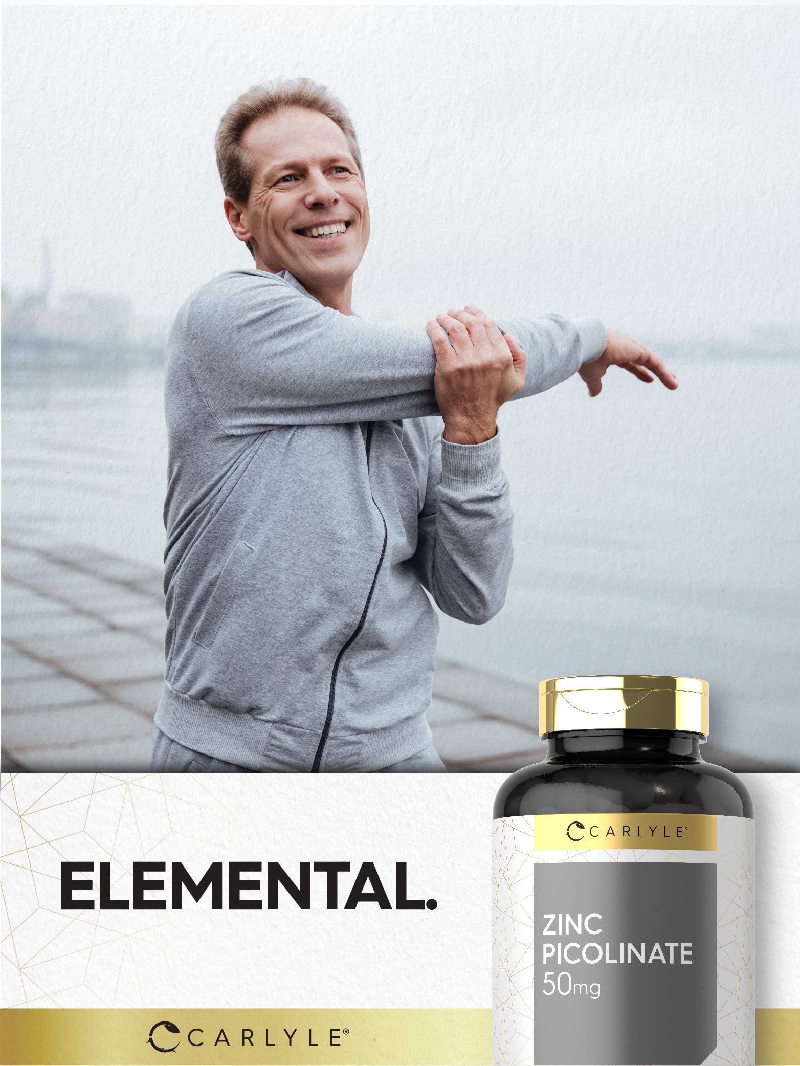 Ingredients and supplement facts panel on bottle