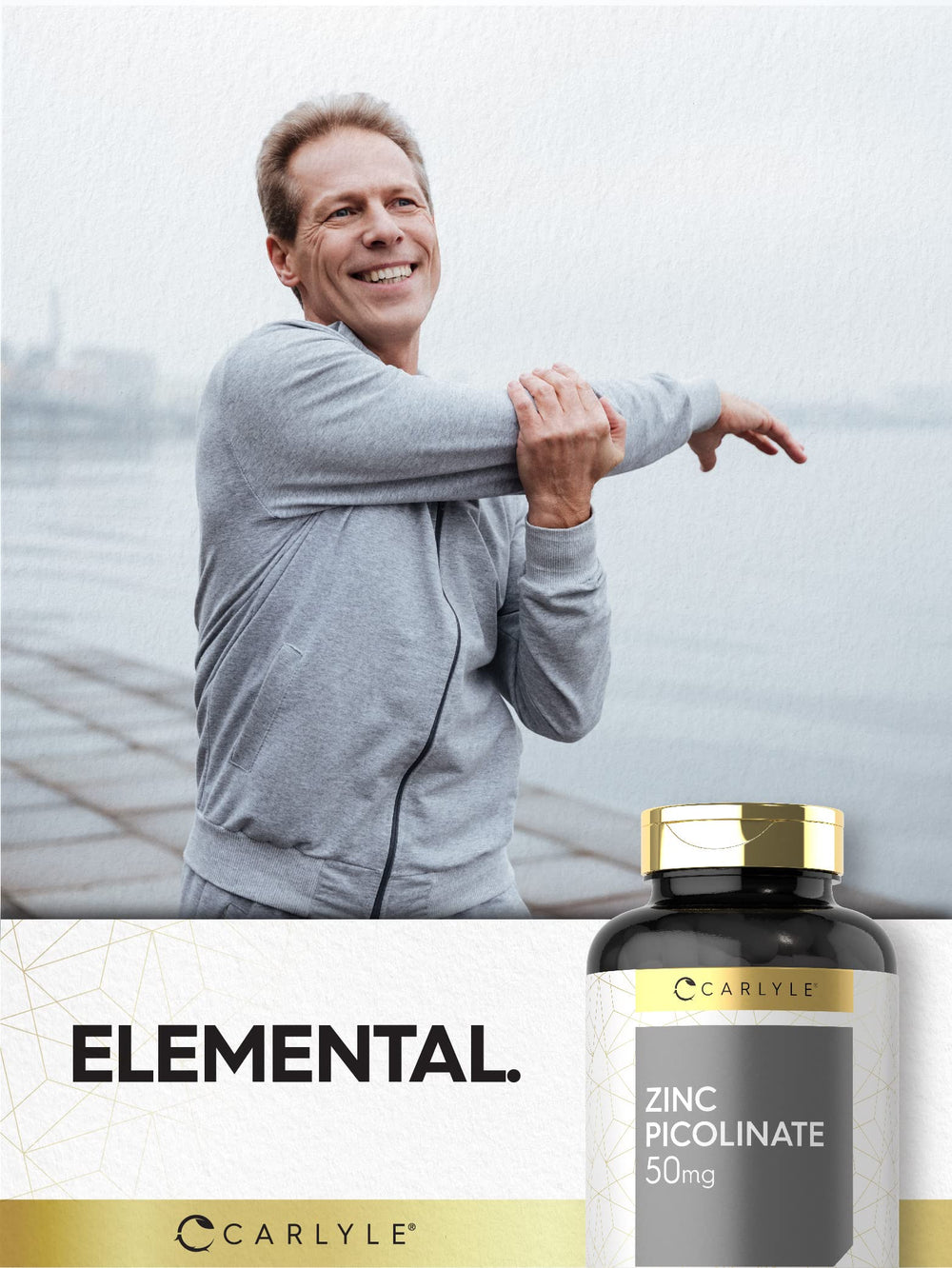 Ingredients and supplement facts panel on bottle