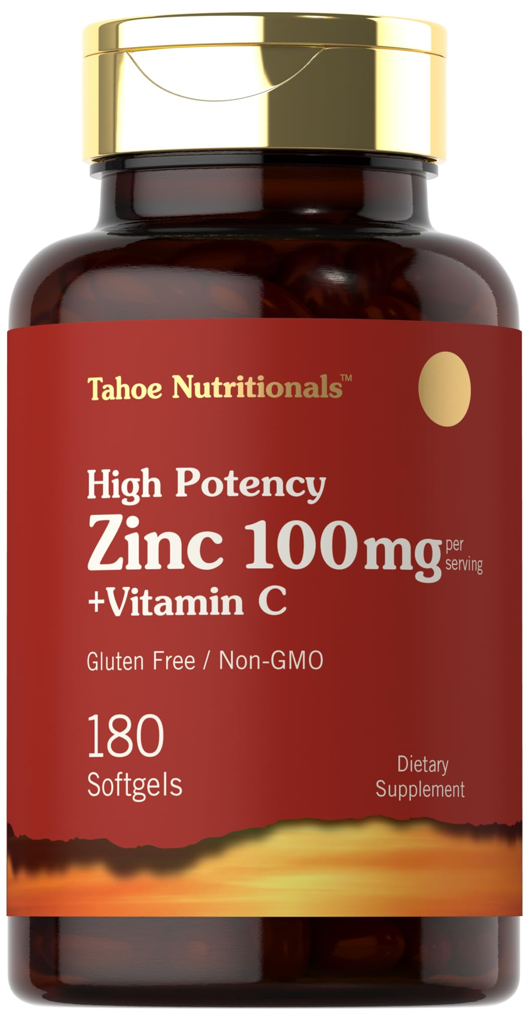 Carlyle Zinc 100mg with Vitamin C bottle front view