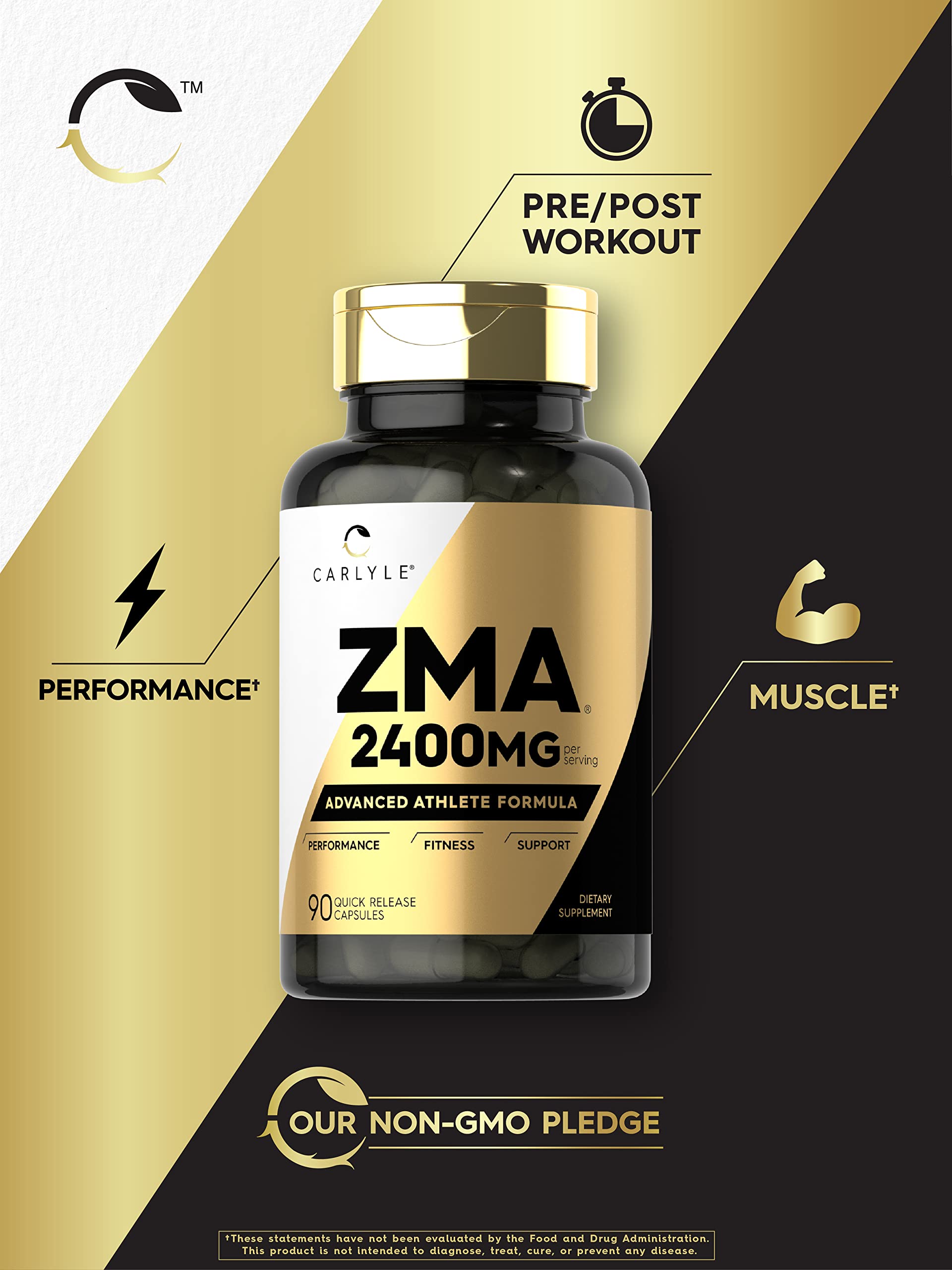 Close-up of Carlyle ZMA quick-release capsules