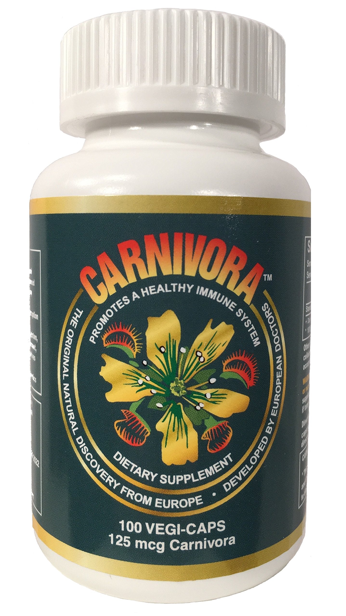 Carnivora Vegi-Caps bottle front view